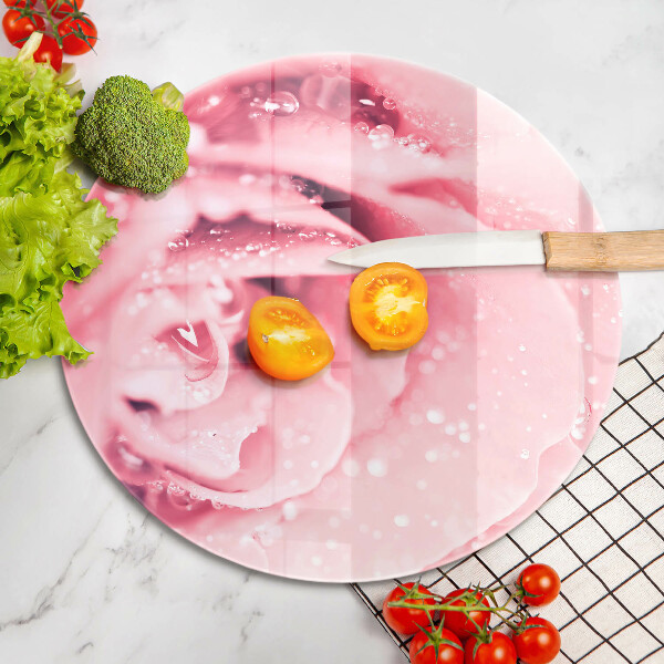 Kitchen worktop protector Rosa drops and rose flower