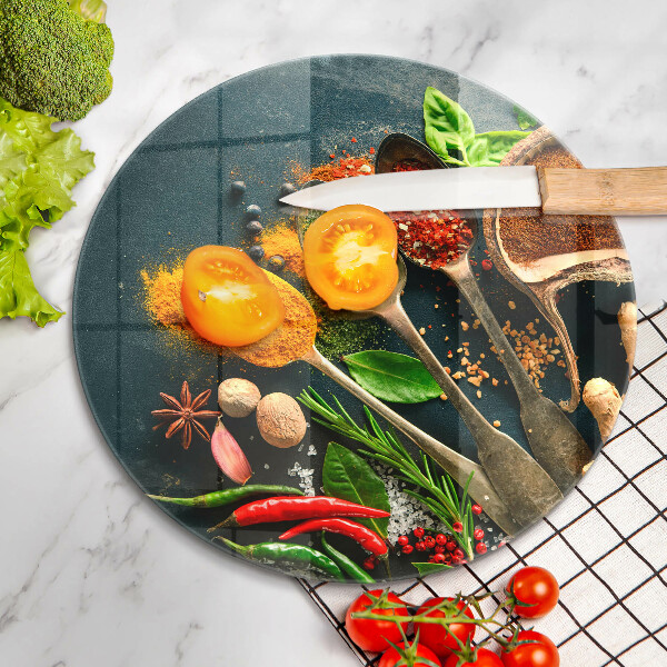 Kitchen worktop protector Kitchen spices of spoon