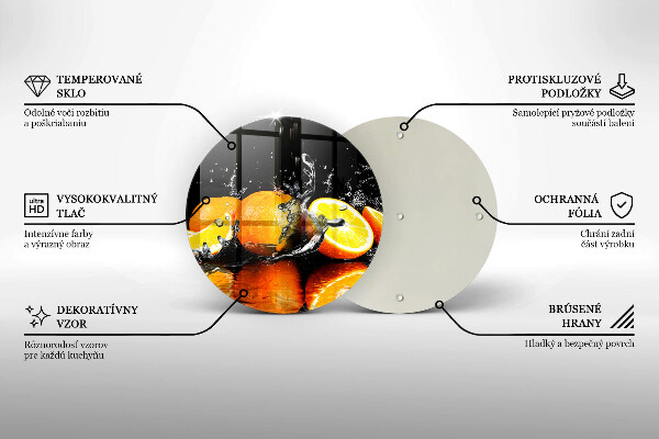 Kitchen worktop protector Juicy fruit oranges