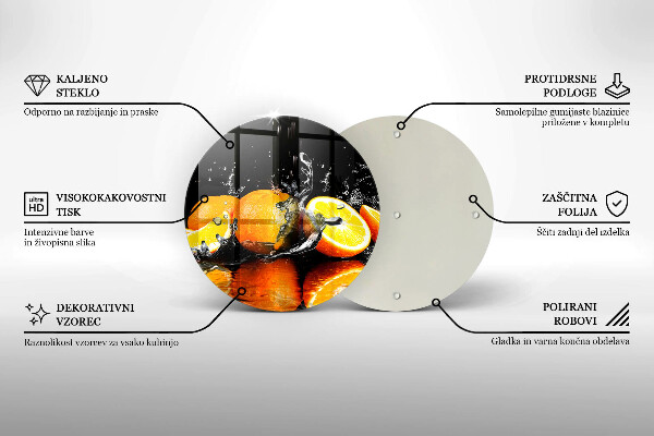 Kitchen worktop protector Juicy fruit oranges