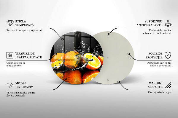 Kitchen worktop protector Juicy fruit oranges