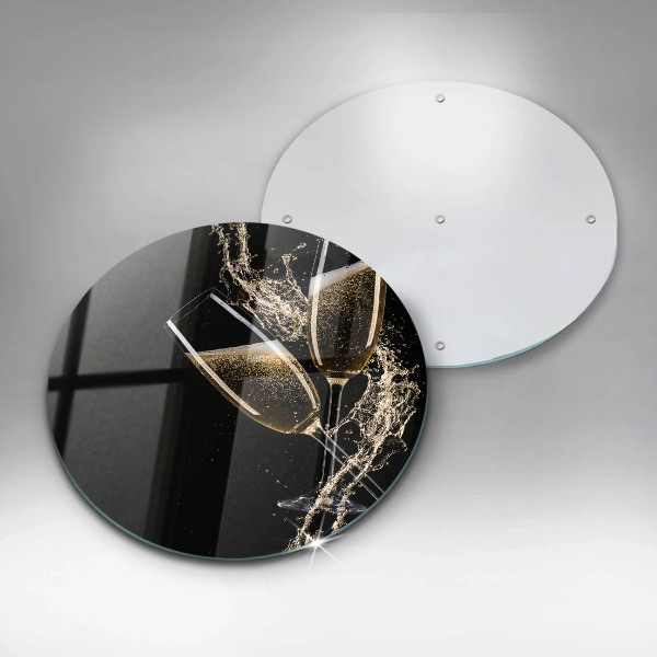 Kitchen worktop protector Champagne glasses