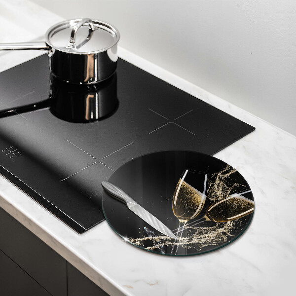 Kitchen worktop protector Champagne glasses