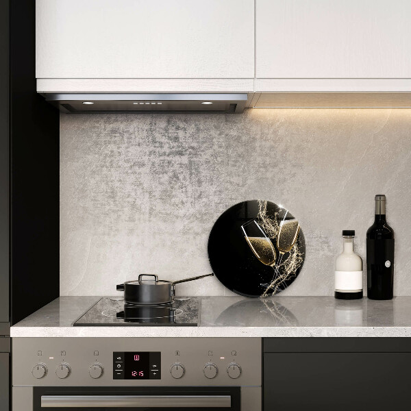 Kitchen worktop protector Champagne glasses
