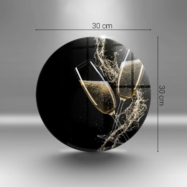 Kitchen worktop protector Champagne glasses