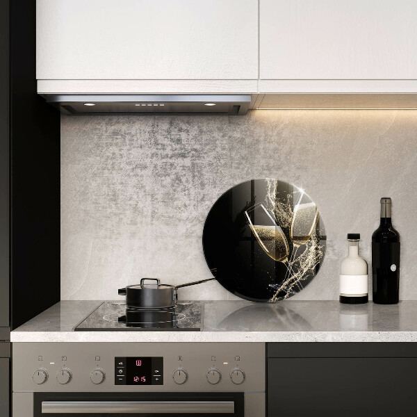 Kitchen worktop protector Champagne glasses