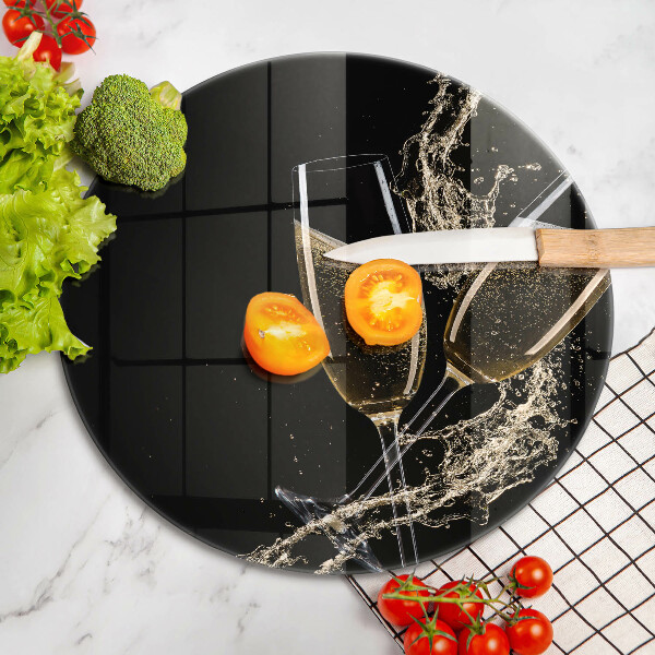 Kitchen worktop protector Champagne glasses