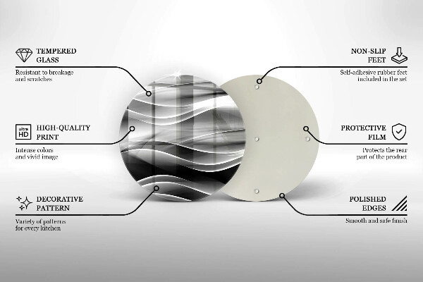 Kitchen worktop protector Abstraction mild lines