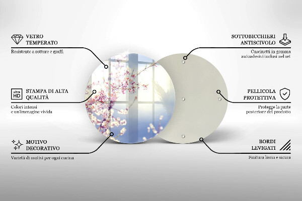 Kitchen worktop protector A blooming tree