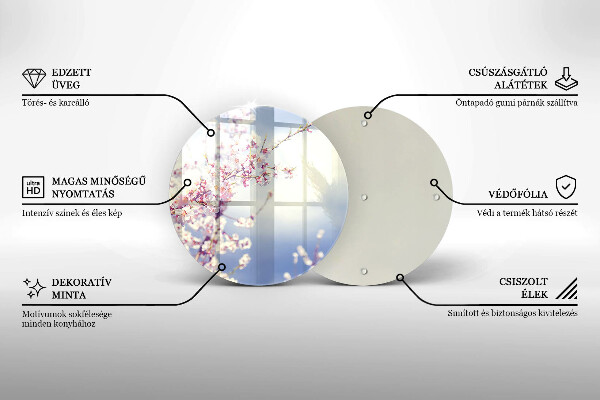 Kitchen worktop protector A blooming tree