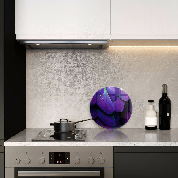 Chopping board Neon feathers