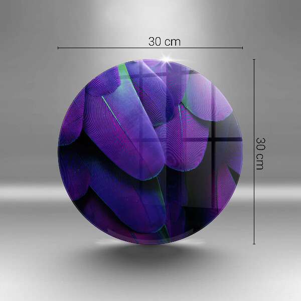 Chopping board Neon feathers