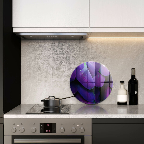 Chopping board Neon feathers