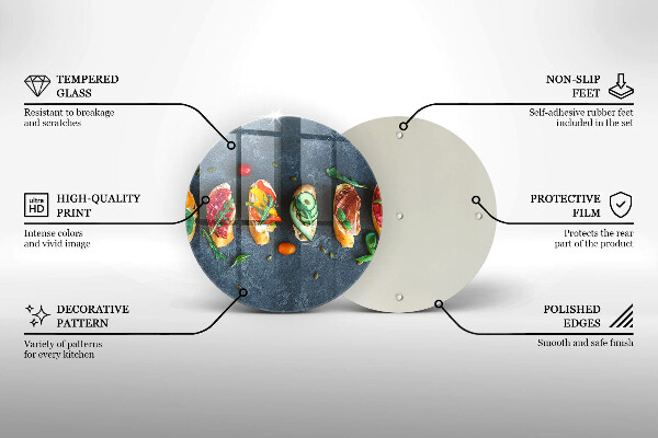 Cutting board Colorful Sandwiches