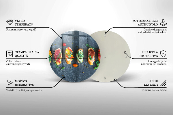 Cutting board Colorful Sandwiches