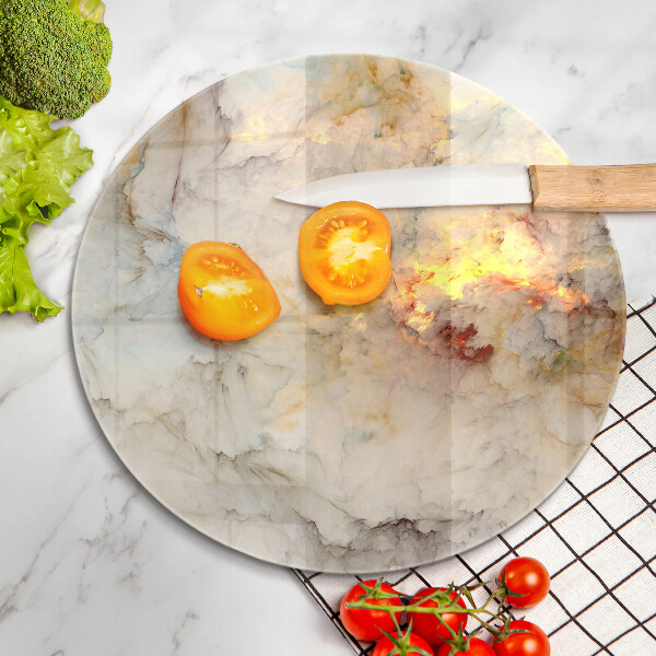 Cutting board Marble texture with gold