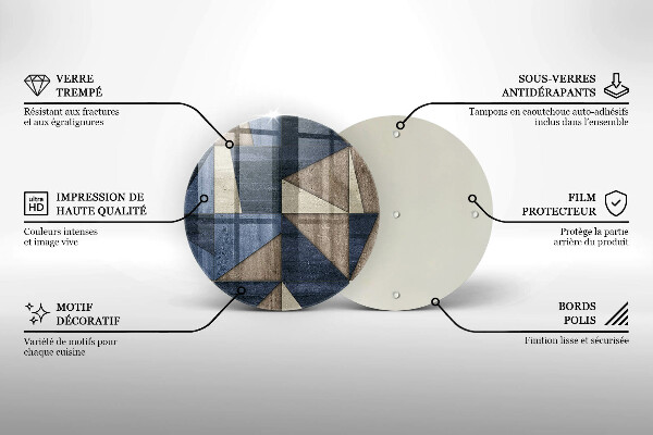 Cutting board Geometric abstraction