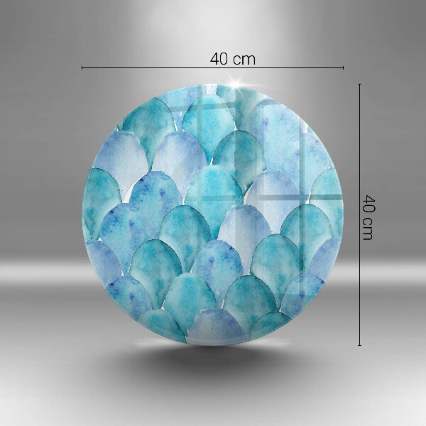 Cutting board Watercolor scales