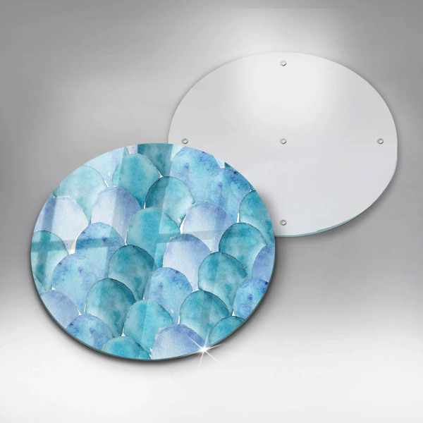 Cutting board Watercolor scales