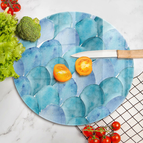 Cutting board Watercolor scales