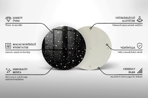 Cutting board Dark stone