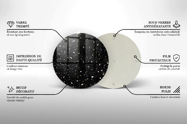 Cutting board Dark stone