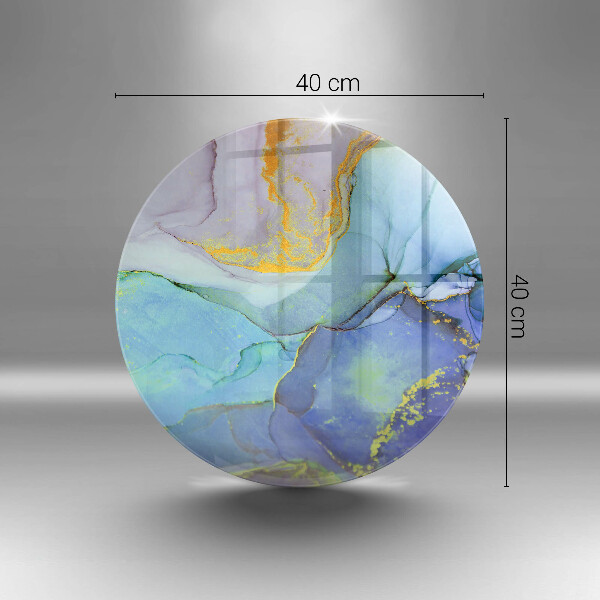 Cutting board Cracked stone gold