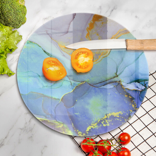 Cutting board Cracked stone gold