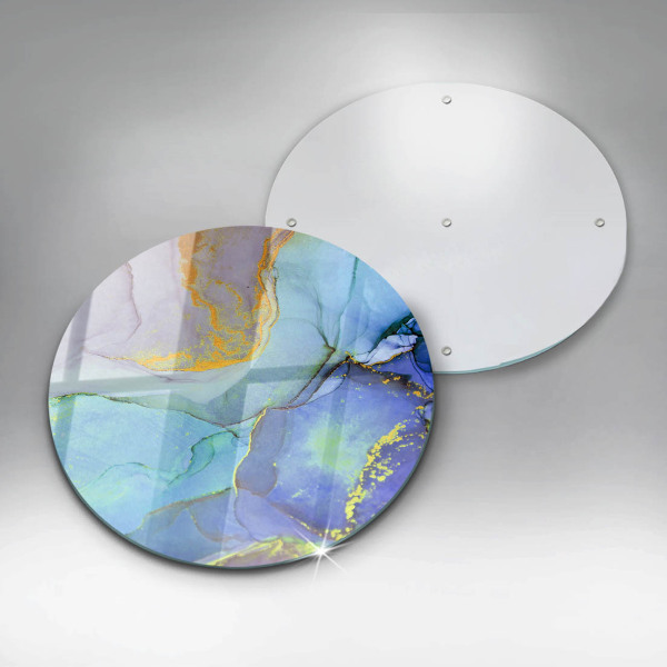 Cutting board Cracked stone gold