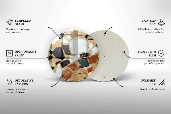 Cutting board Decorative stones