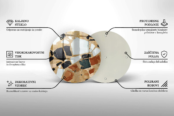 Cutting board Decorative stones