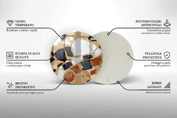 Cutting board Decorative stones