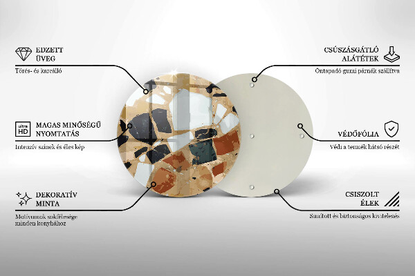 Cutting board Decorative stones