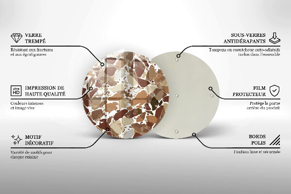 Cutting board Decorative stone stains