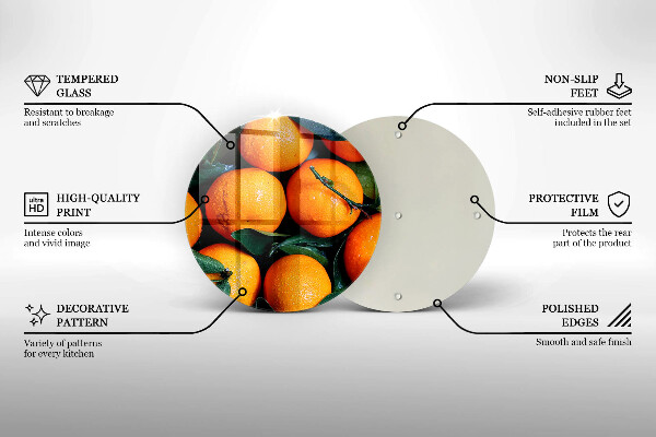 Cutting board Fruit oranges