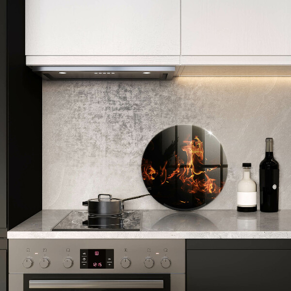 Cutting board Fire flame