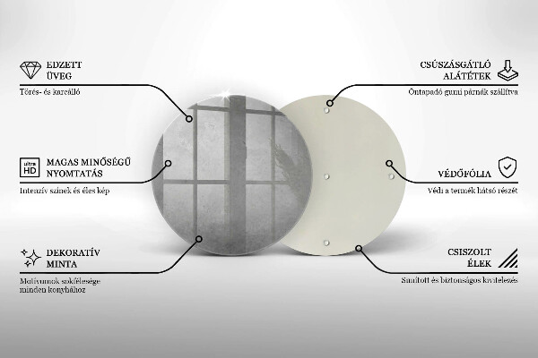 Chopping board glass Concrete texture background