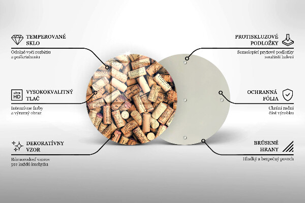 Chopping board Wine corks pattern