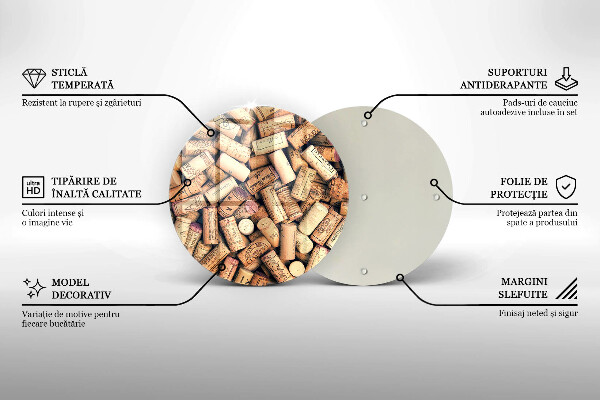 Chopping board Wine corks pattern