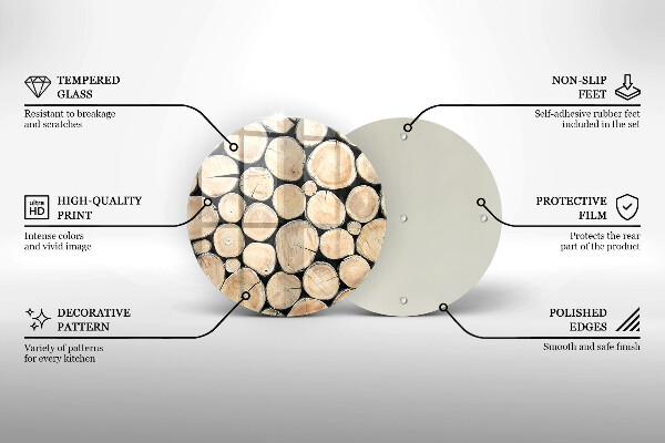 Chopping board Wood trunks of the tree