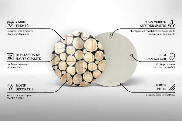 Chopping board Wood trunks of the tree