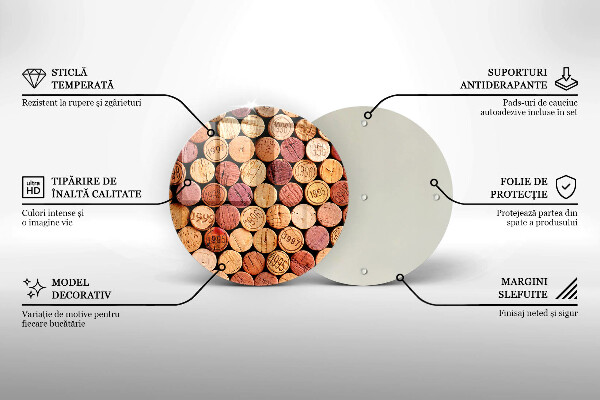 Chopping board Wine corks pattern