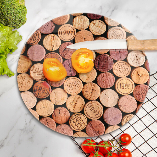 Chopping board Wine corks pattern