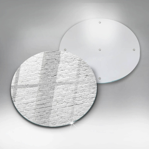 Glass worktop saver Brick wall