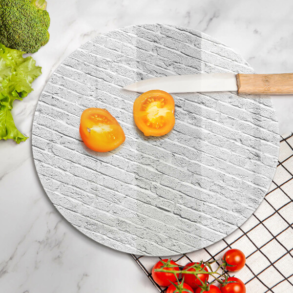 Glass worktop saver Brick wall