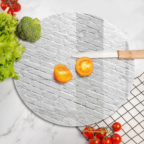 Glass worktop saver Brick wall