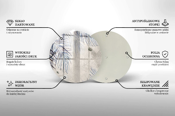 Cutting board Subtle leaves