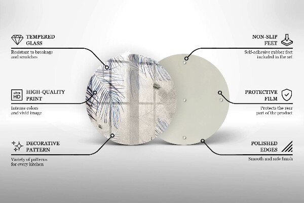 Cutting board Subtle leaves
