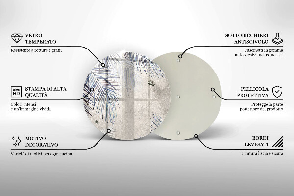 Cutting board Subtle leaves