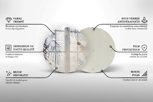 Cutting board Subtle leaves